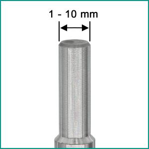 ENT 09225 - Punte per legno elicoidali pinza di serraggio 10 mm trapano 
