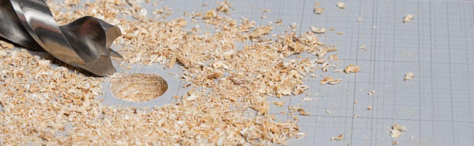 ENT 09225 - Set di punte per legno 25 pezzi, fori puliti, punta centraggio spirale affilata