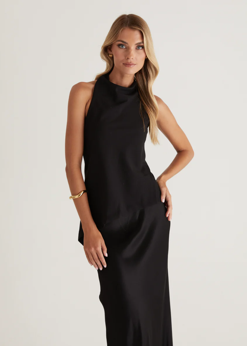 Logan Halter Top - Black - Honorern