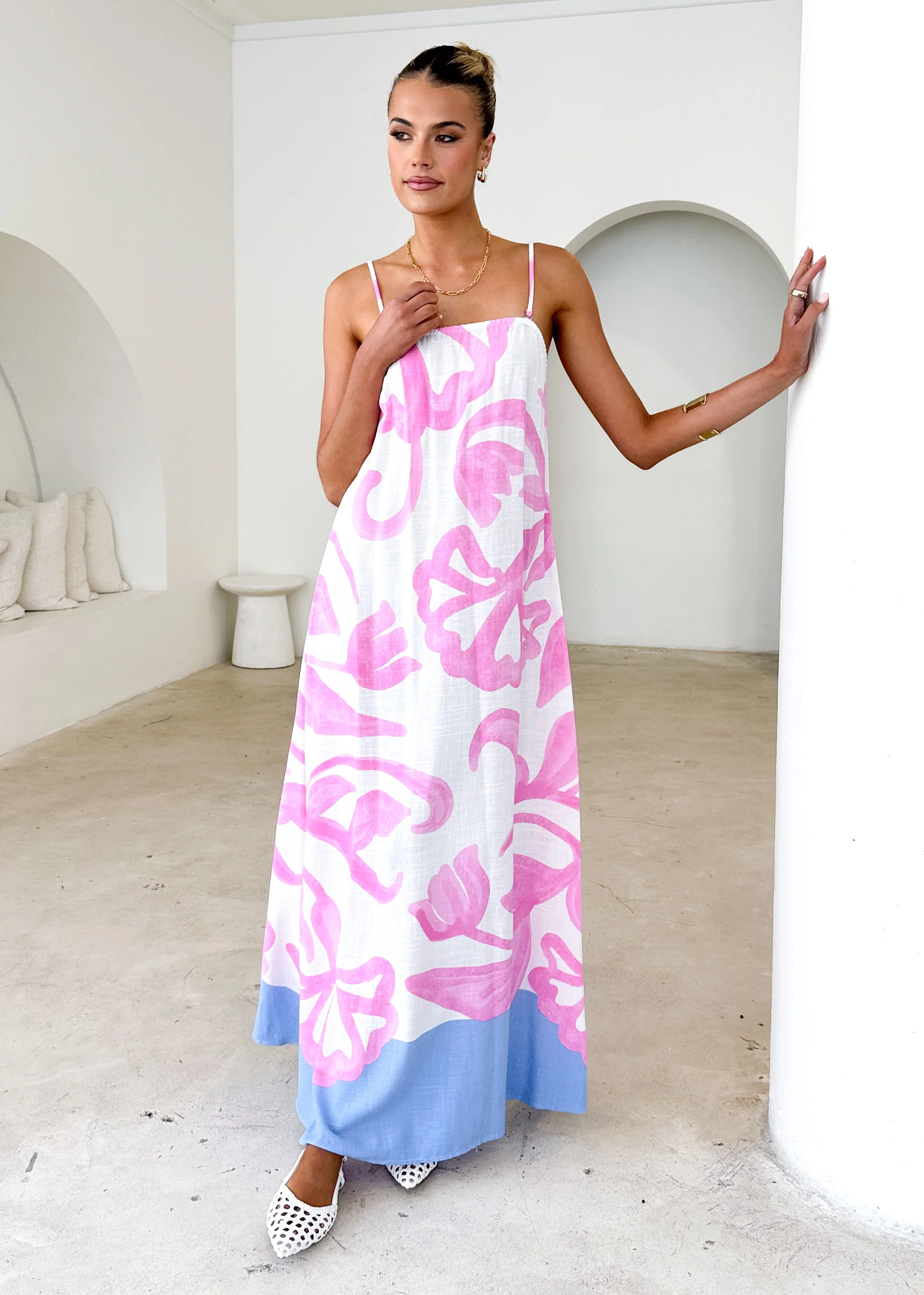 Talisa Maxi Dress - Lila Flower - Honorern