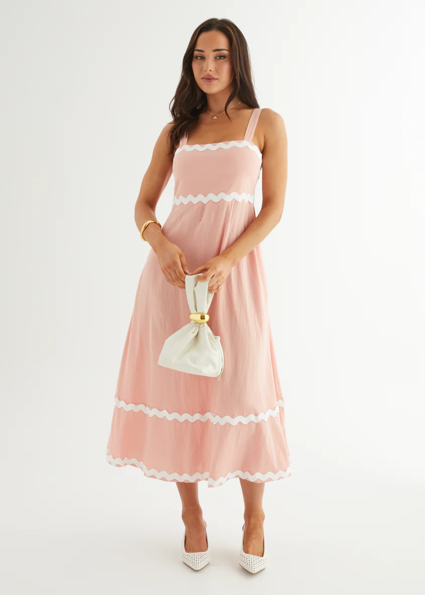 Vanya Maxi Dress - Pink - Honorern