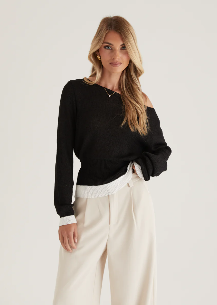 Clovelly Sweater - Black - Honorern