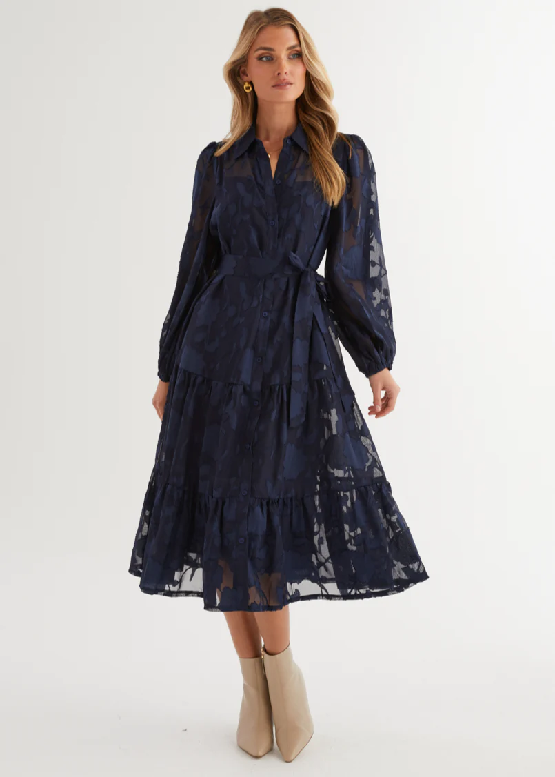 Lucinda Maxi Dress - Navy - Honorern