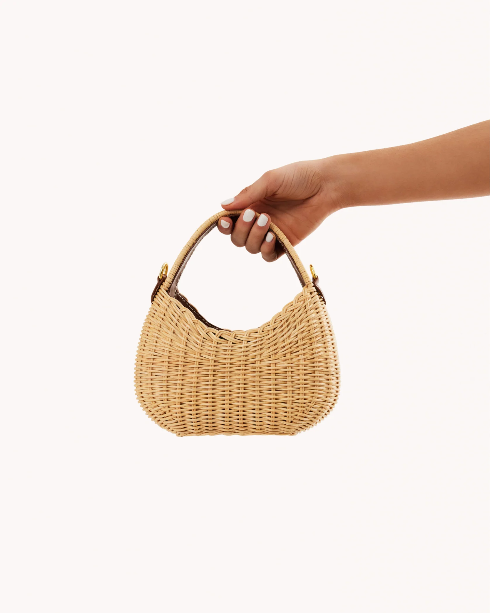 Gianna Handle Bag - Natural Rattan - Honorern