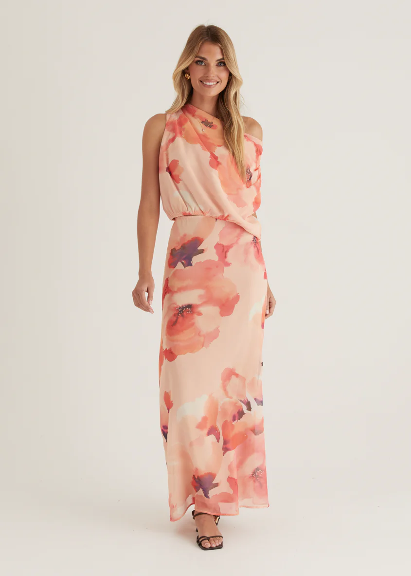 Lilyfield Crop - Peach Floral - Honorern