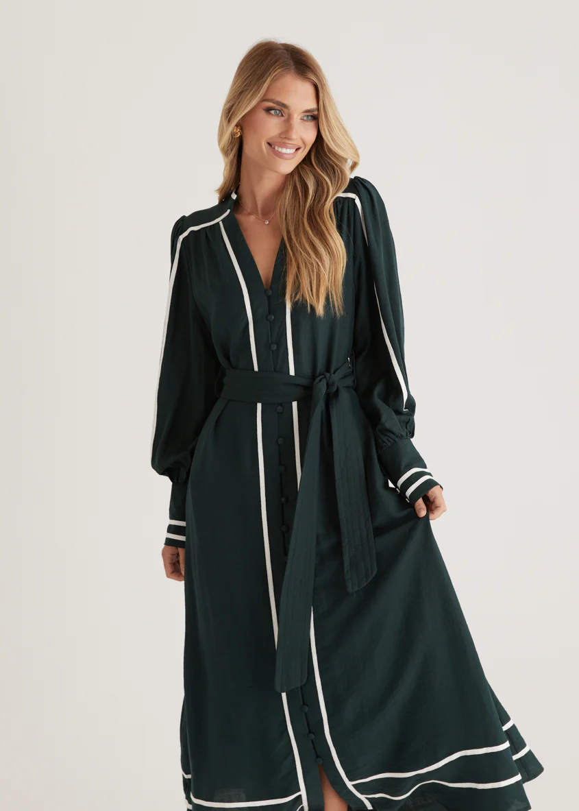 Melody Maxi Dress - Emerald - Honorern