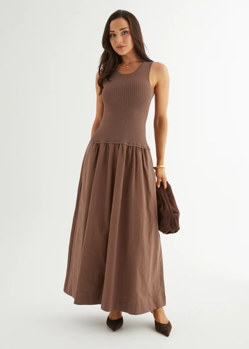 Martine Maxi Dress - Chocolate - Honorern