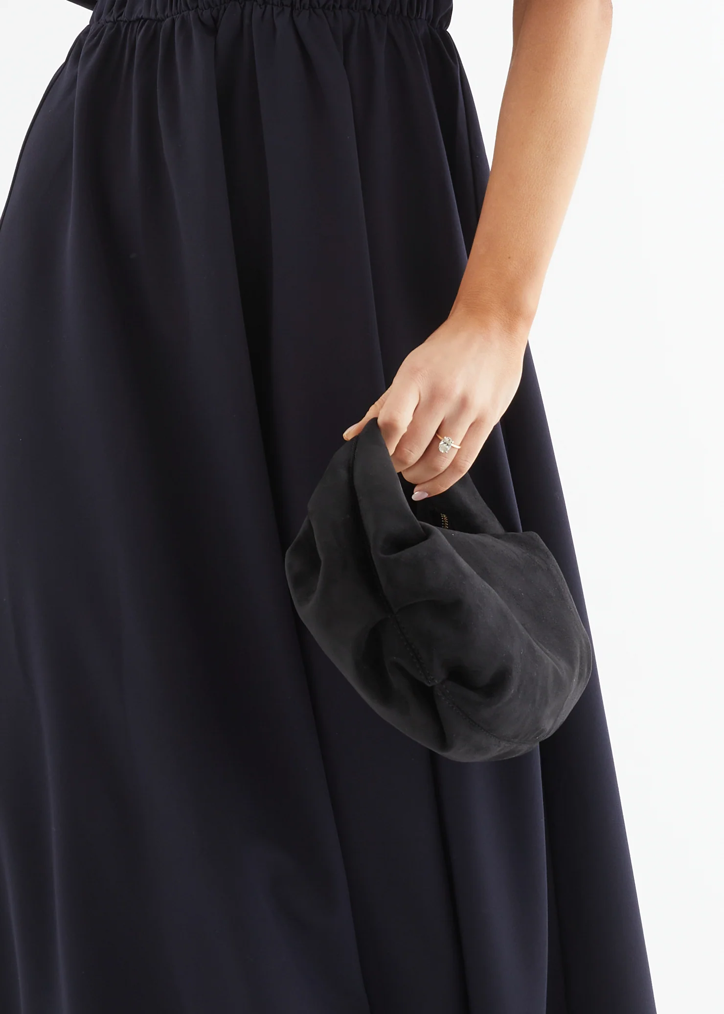 Renee Shoulder Bag - Black Suede - Honorern