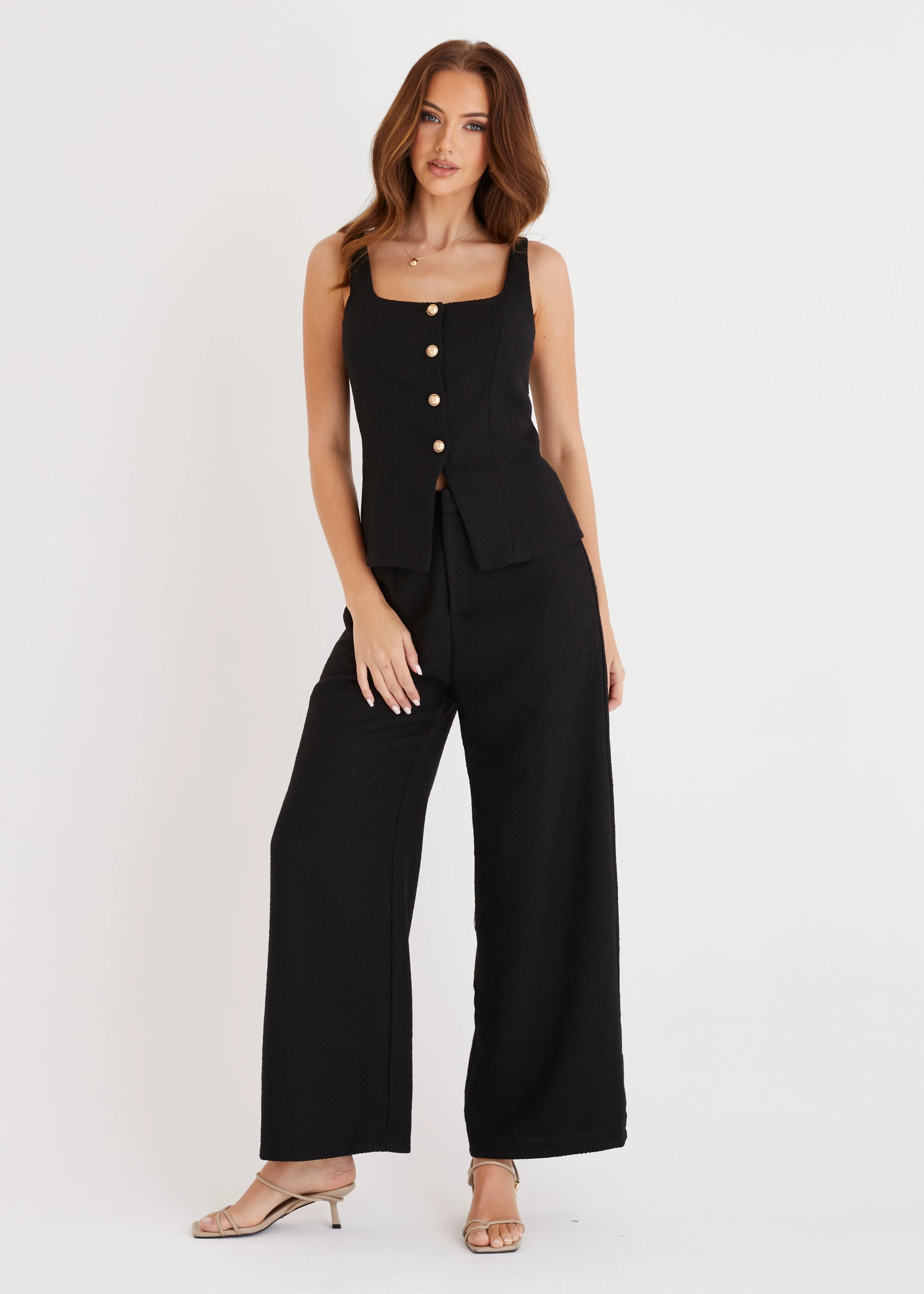 Suzzie Tweed Set - Black - Honorern