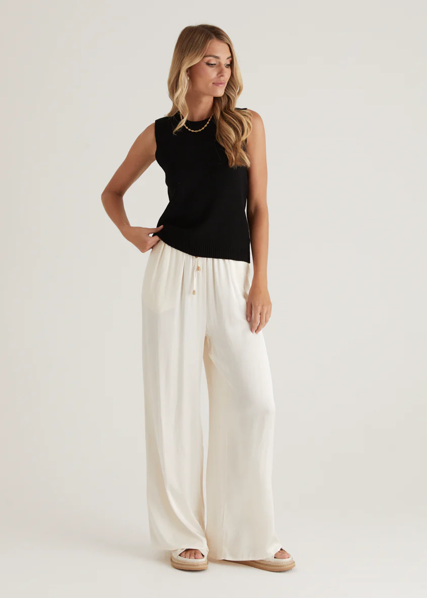 Jaylee Knit Tank - Black - Honorern