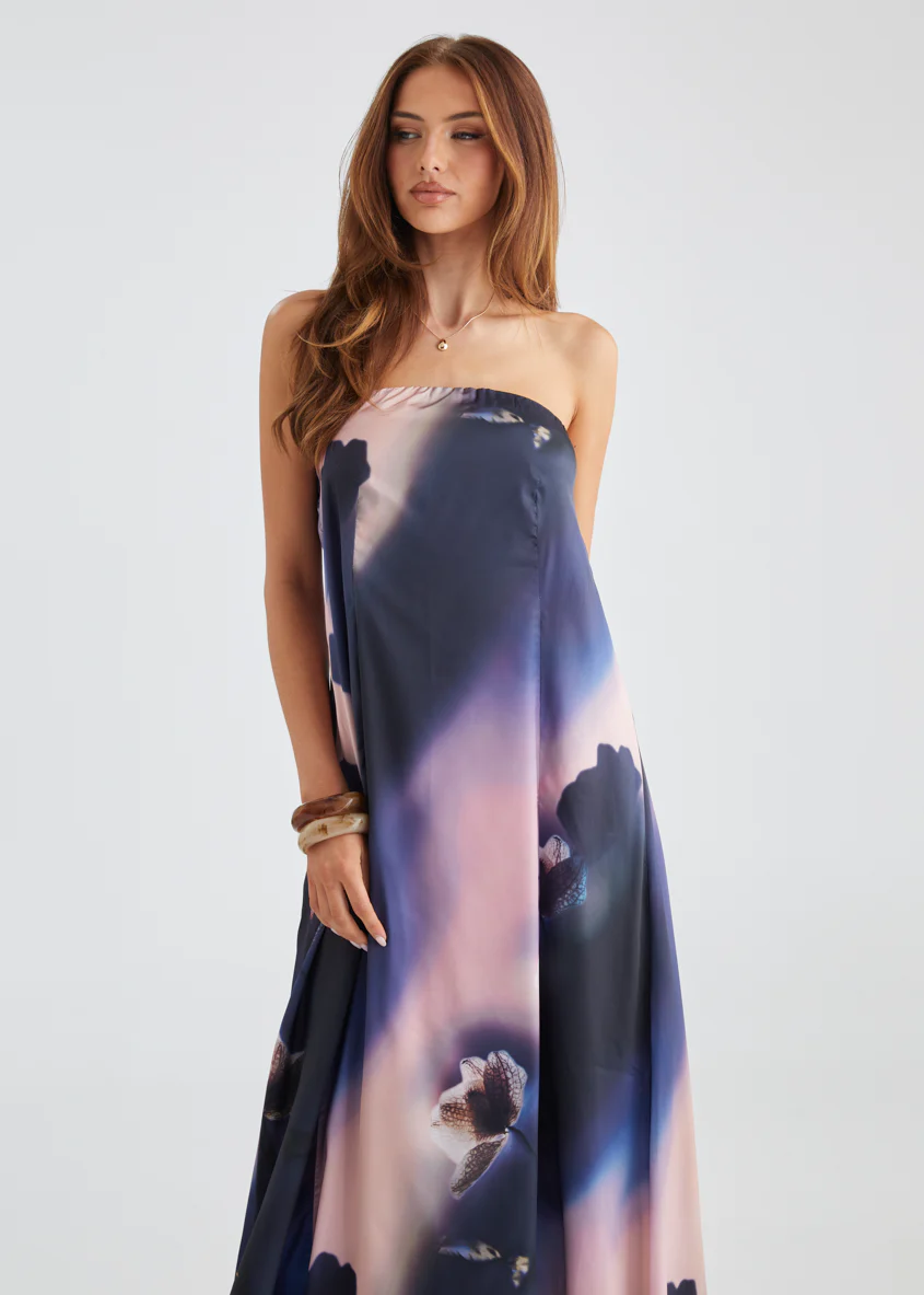 Claudia Strapless Maxi Dress - Orchid - Honorern