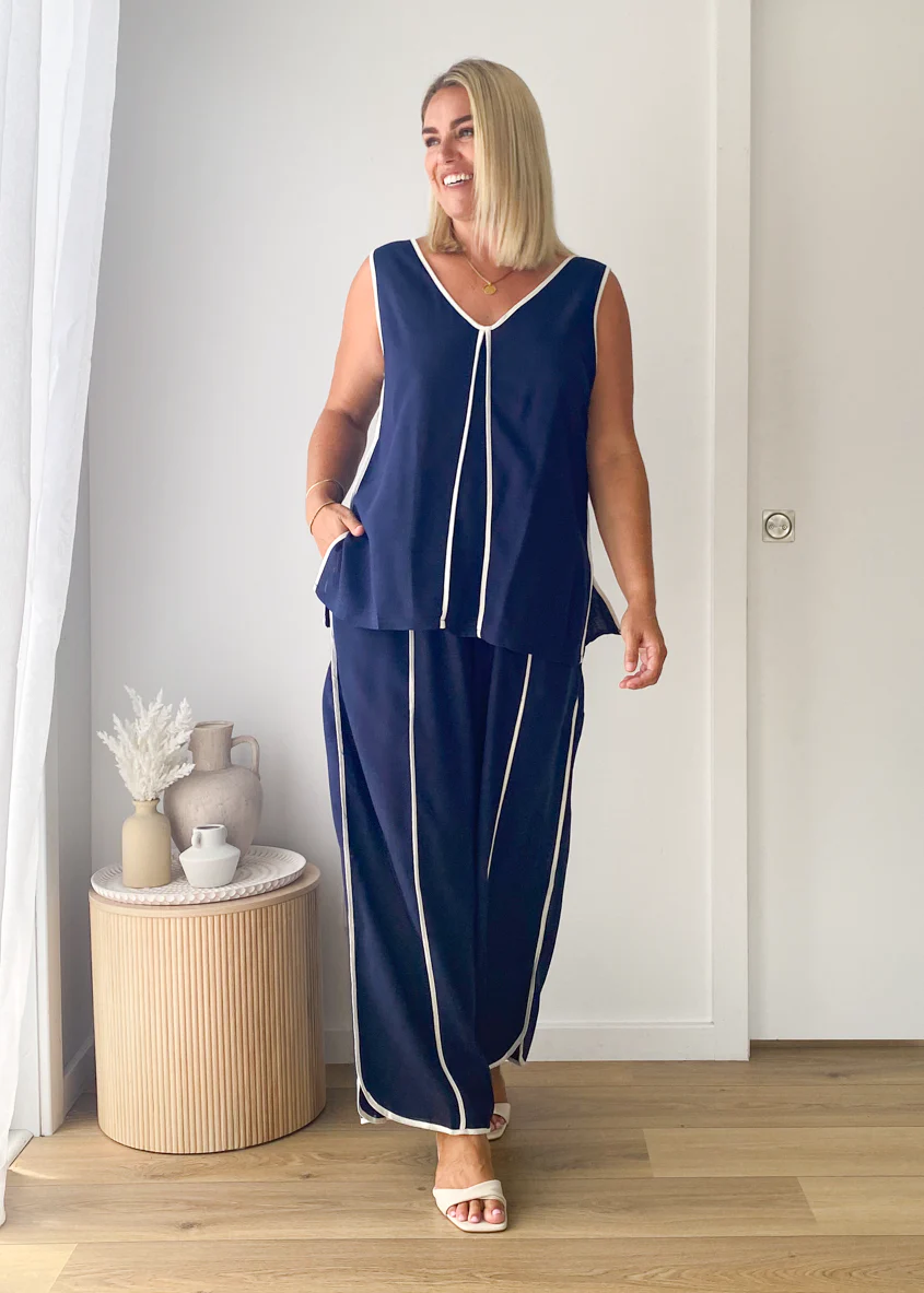 Kennedy Pants - Navy - Honorern