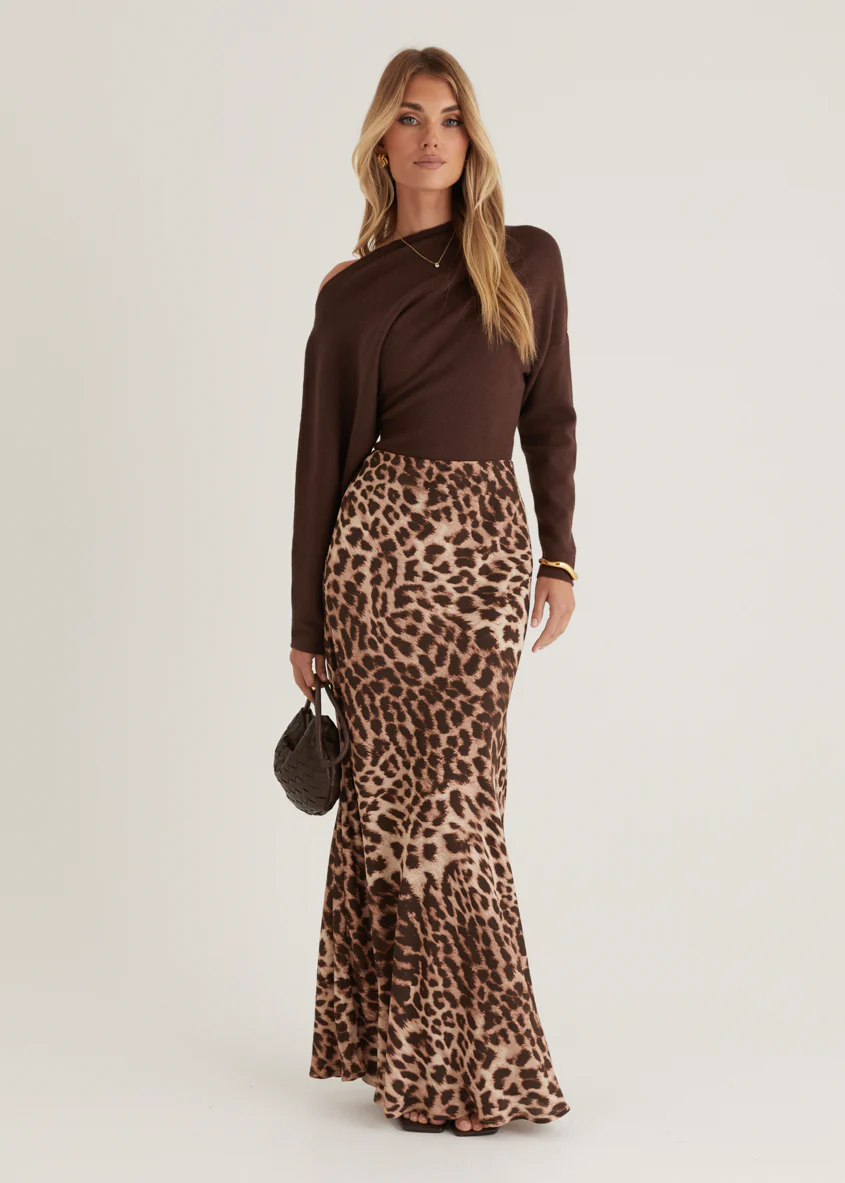 Savanna Maxi Skirt - Leopard - Honorern