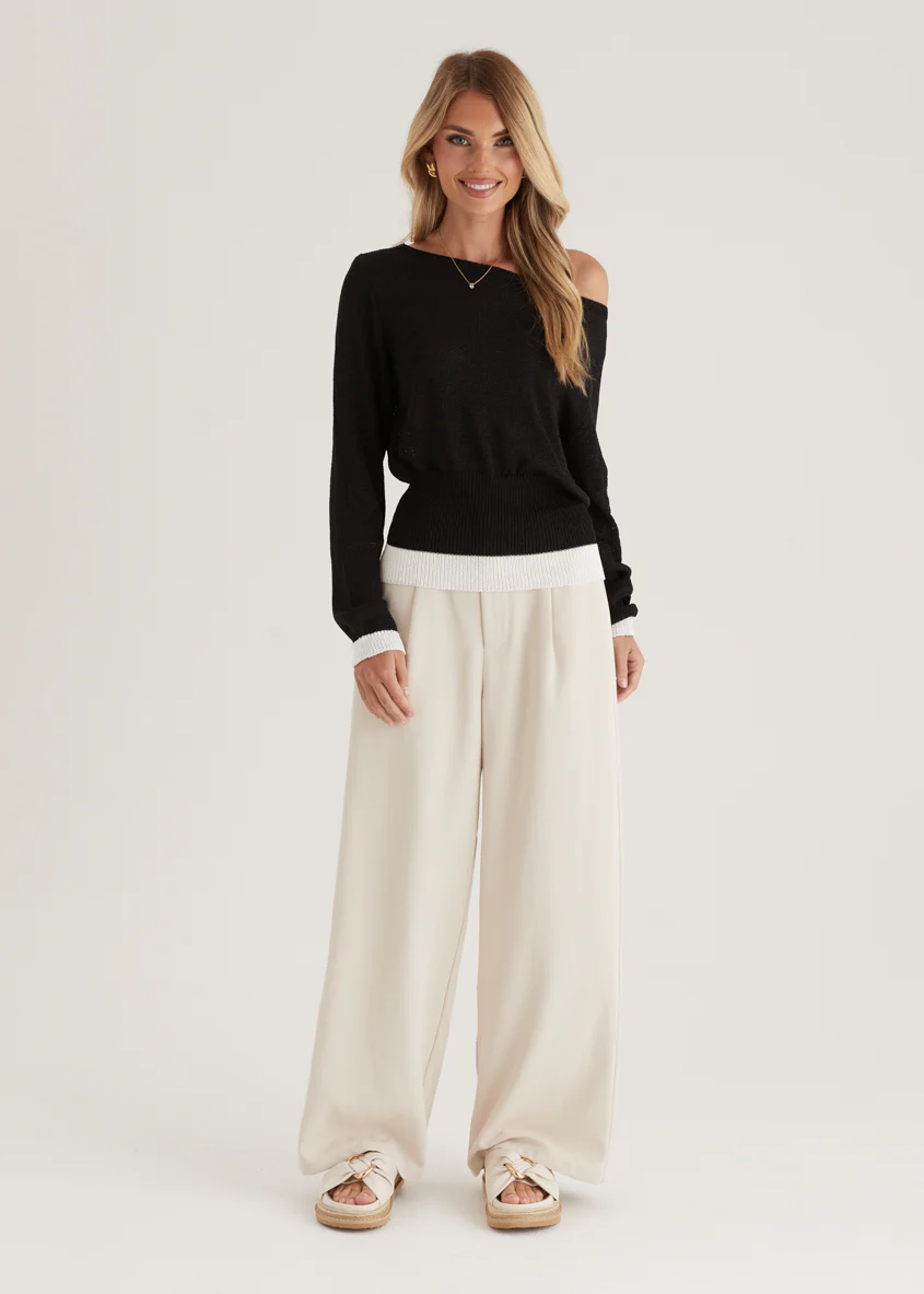 Clovelly Sweater - Black - Honorern