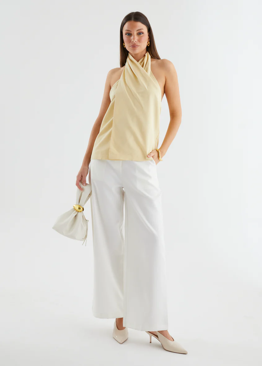 Otto Halter Top - Banana - Honorern