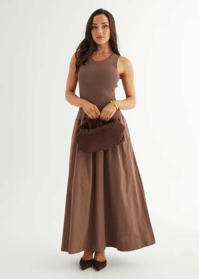 Martine Maxi Dress - Chocolate - Honorern