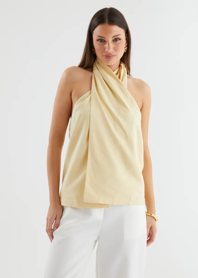 Otto Halter Top - Banana - Honorern