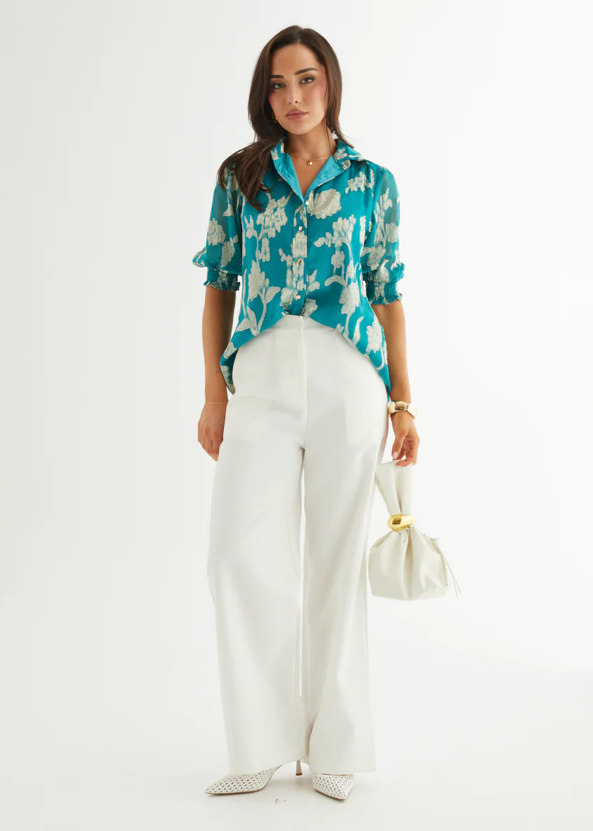 Austin Blouse - Deep Turquoise - Honorern