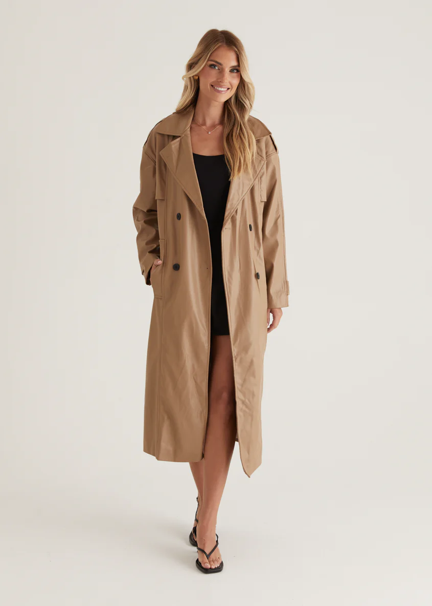 Reese Pu Trench - Camel - Honorern