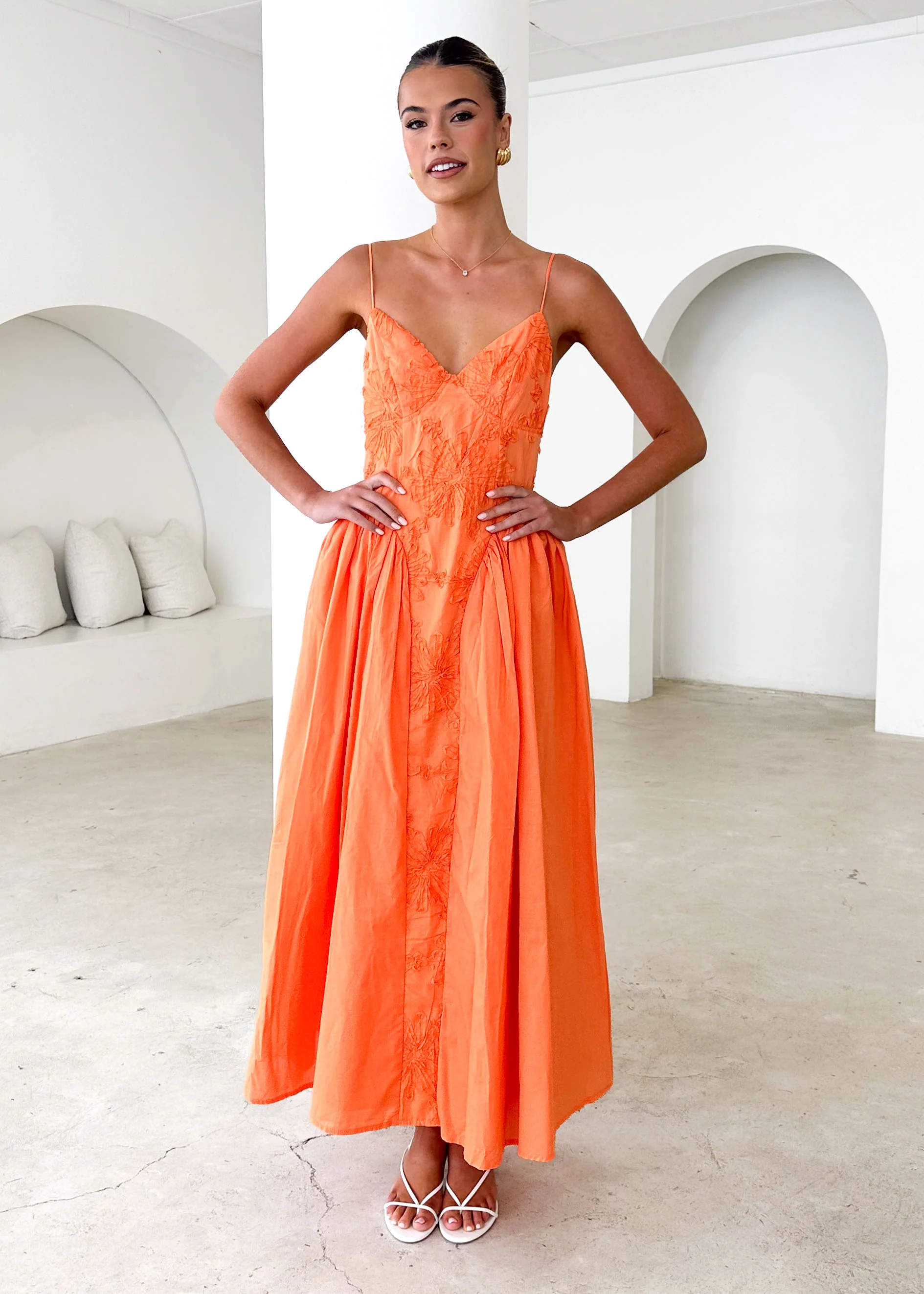 Kassi Maxi Dress - Orange - Honorern