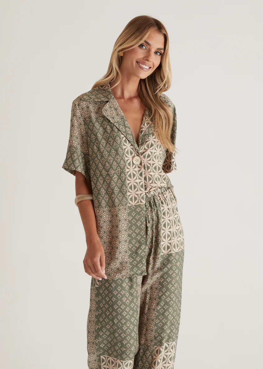 Kordyn Shirt - Green Batik - Honorern