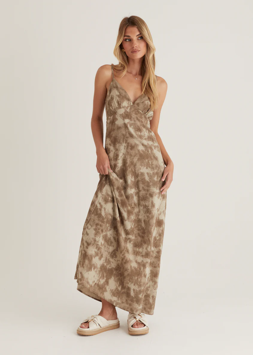 Emery Maxi Dress - Walnut - Honorern