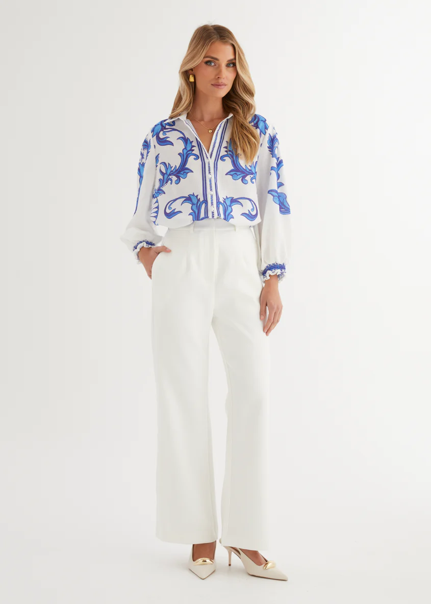 Bailee Shirt - Blue Zayna - Honorern