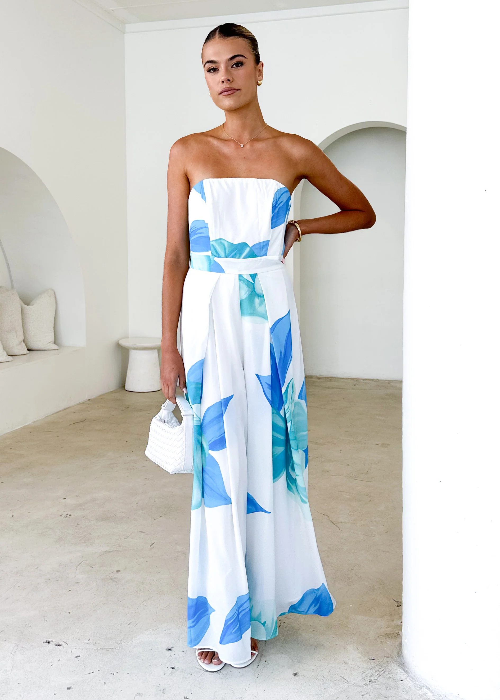 Pandora Pantsuit - Blue Flowers - Honorern