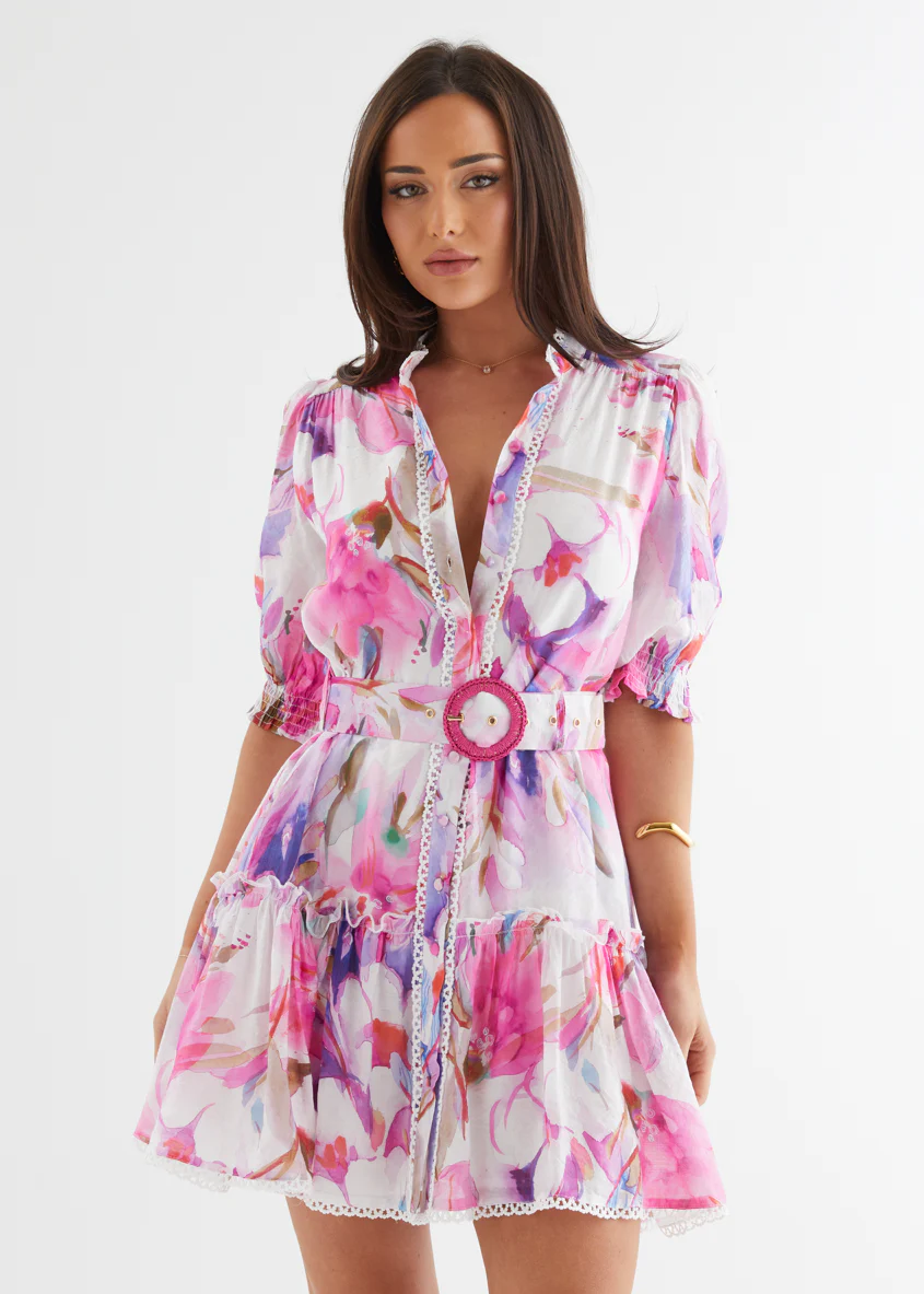 Lillian Dress - Pink Bouquet - Honorern