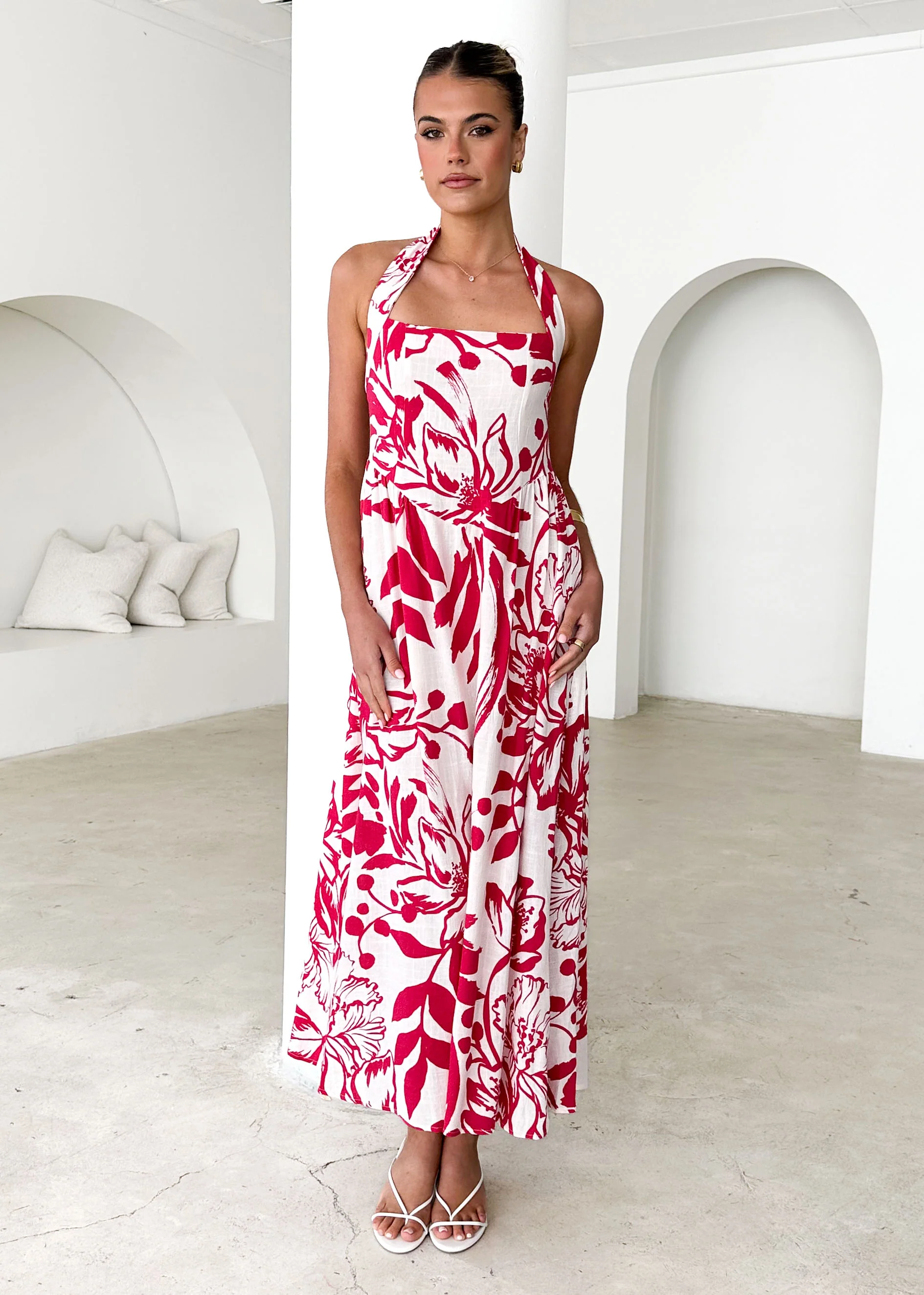 Mahiya Halter Maxi Dress - Rosalind - Honorern