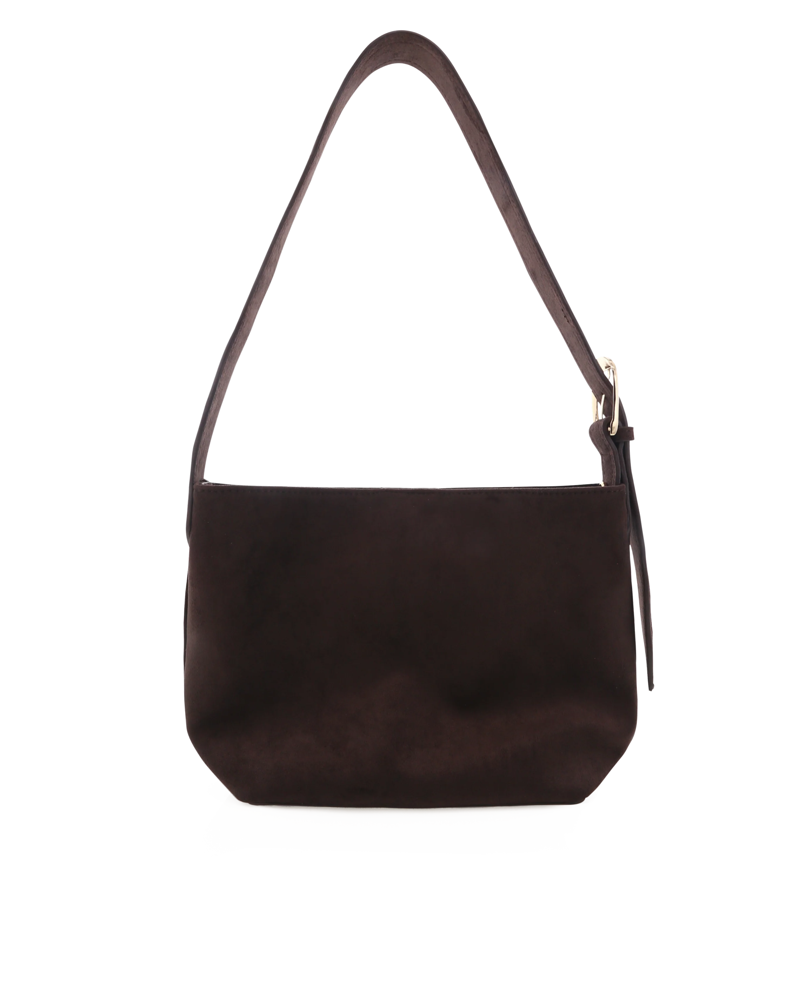 Freya Shoulder Bag - Dark Cacao Suede - Honorern