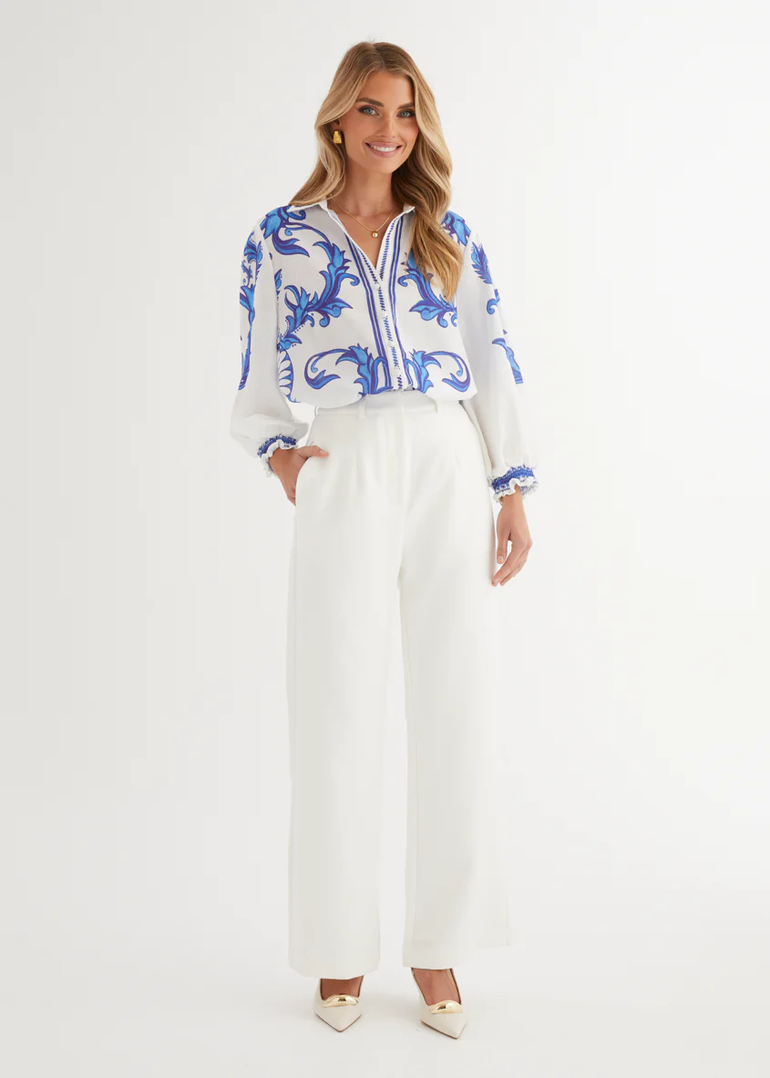 Bailee Shirt - Blue Zayna - Honorern