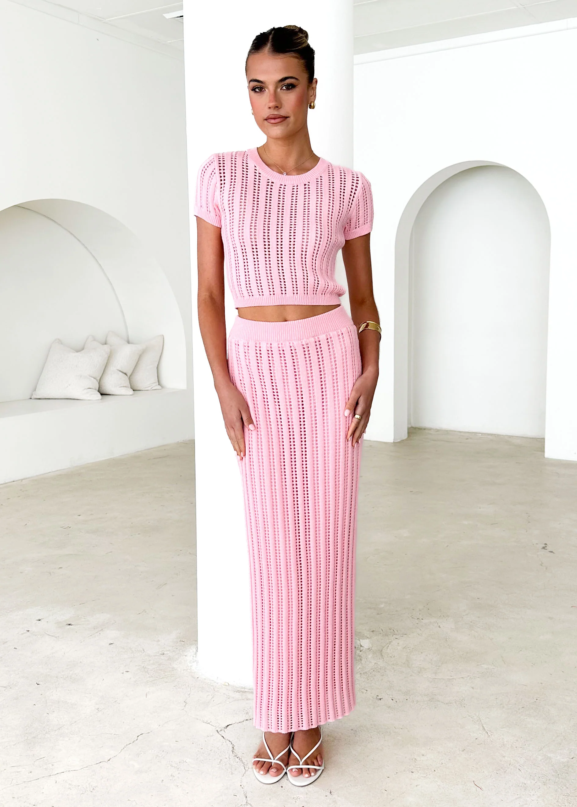 Kalia Crochet Set - Pink - Honorern