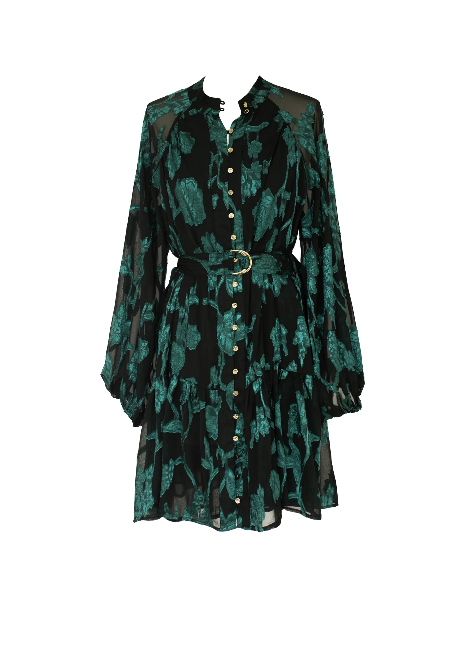 Azalea Dress - Emerald Floral - Honorern