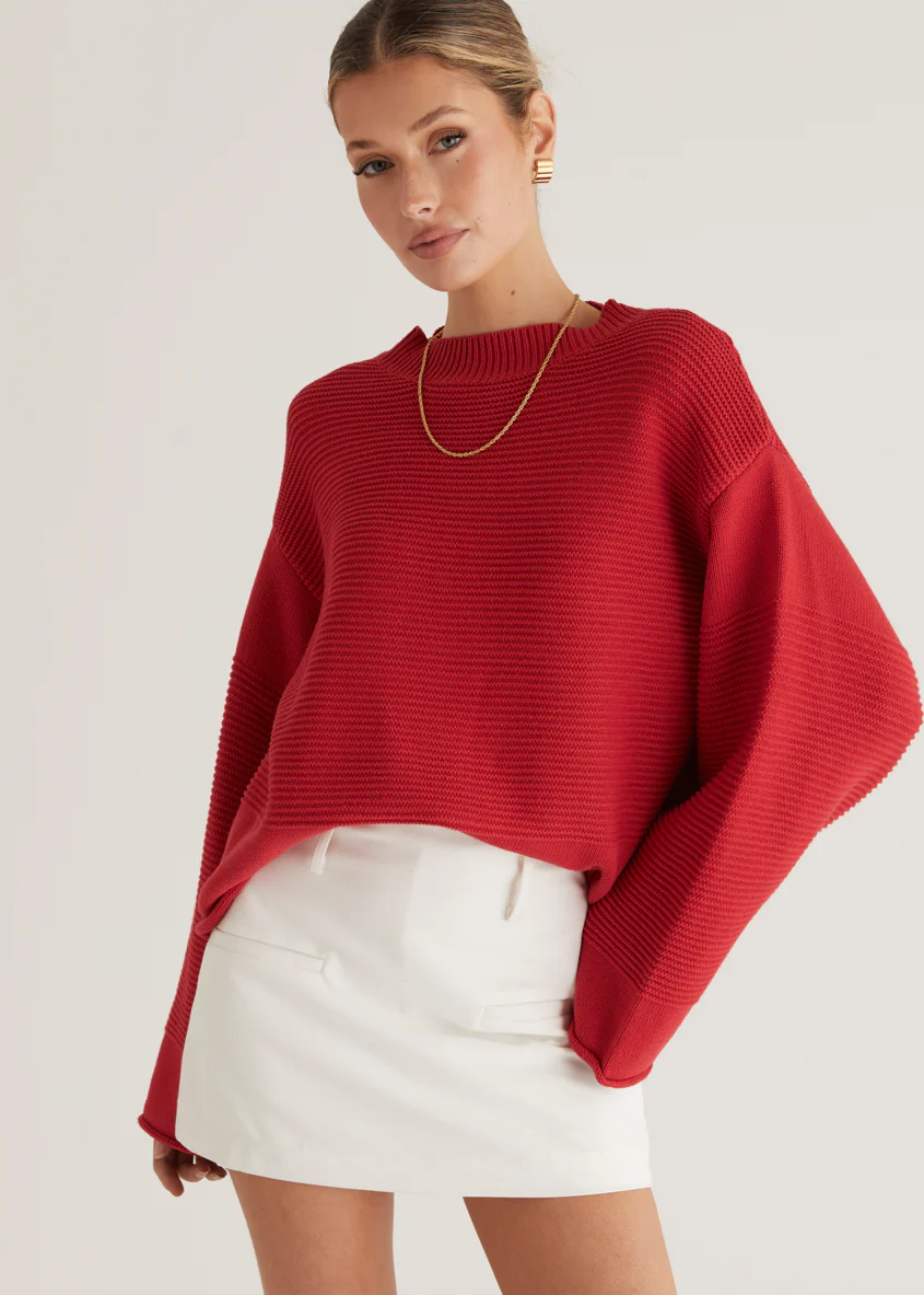 Marsielle Sweater - Red - Honorern