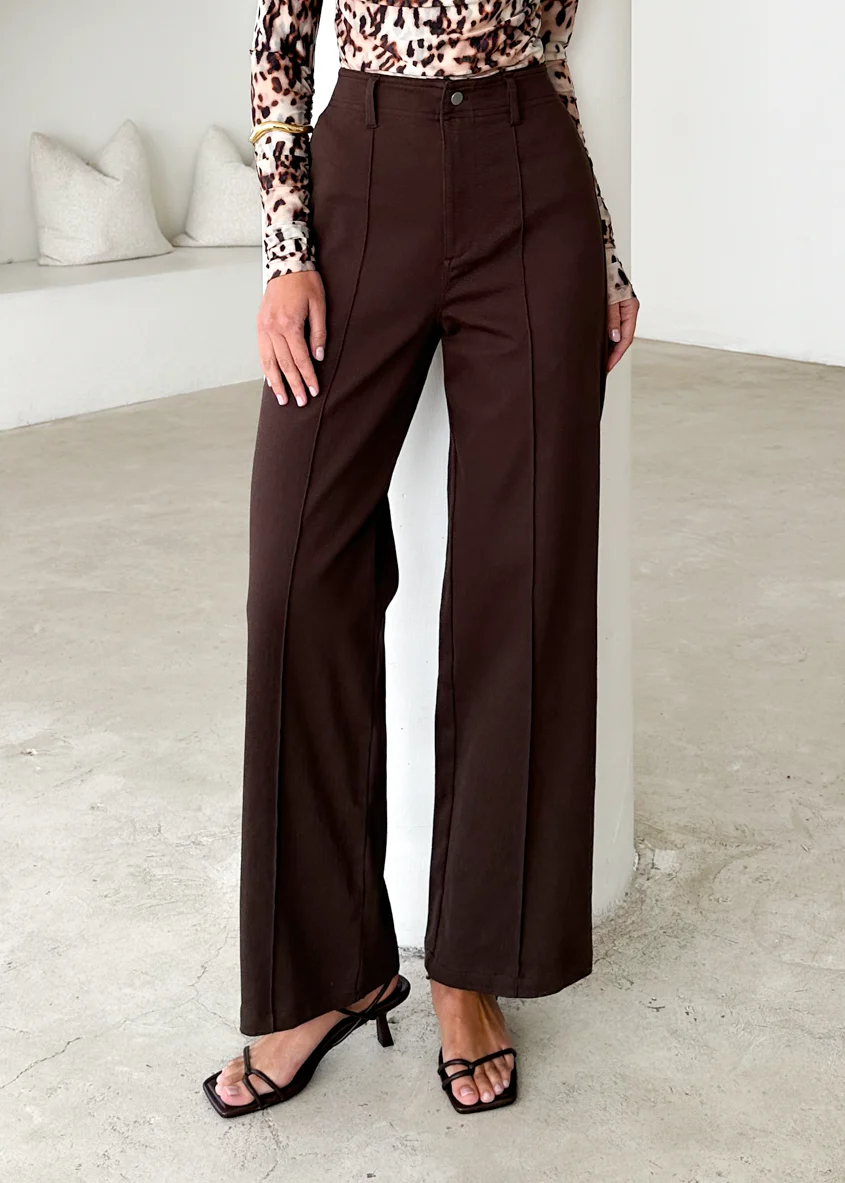 Misty Stretch Jeans - Chocolate - Honorern