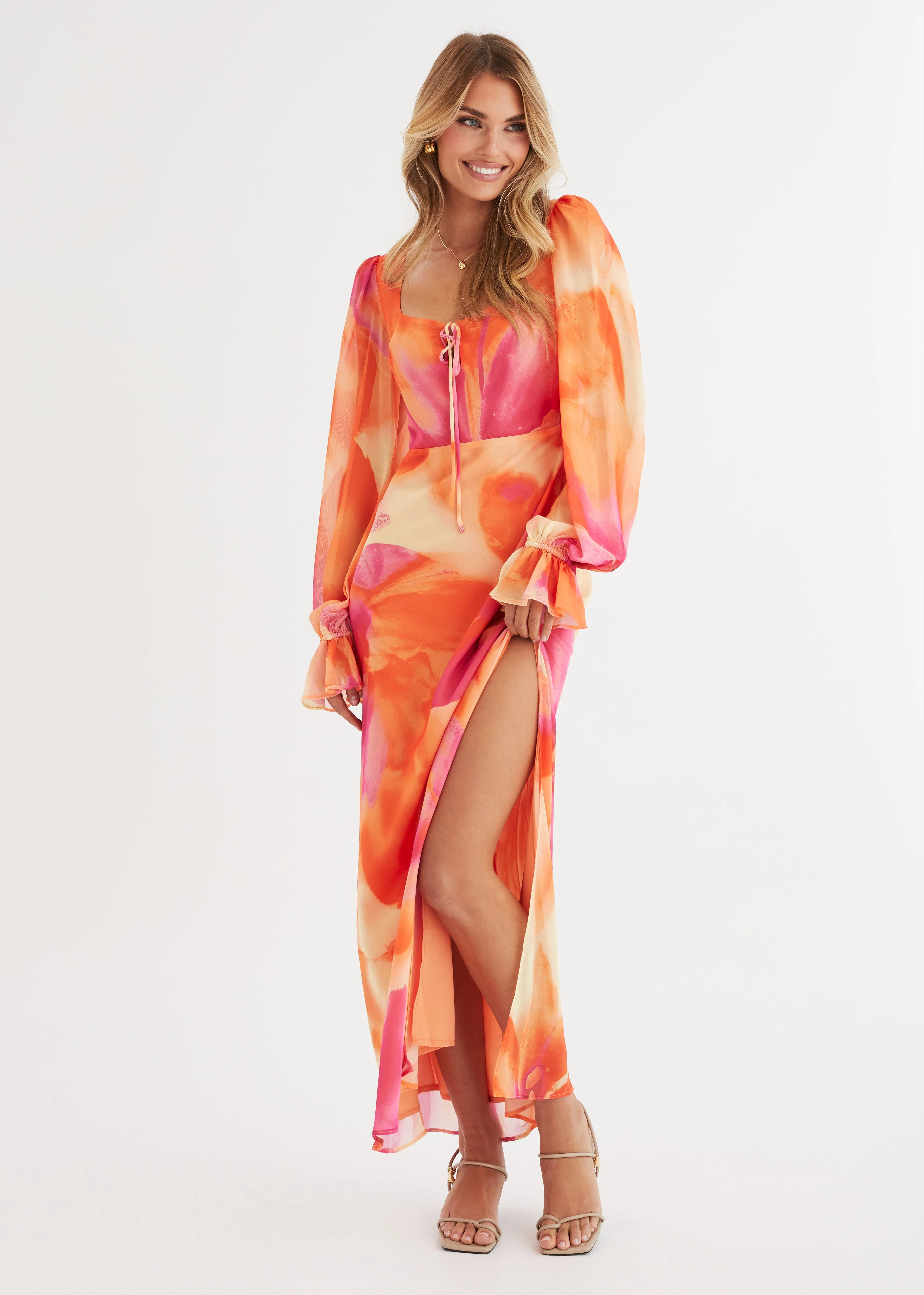 Soiree Maxi Dress - Sunset Floral - Honorern