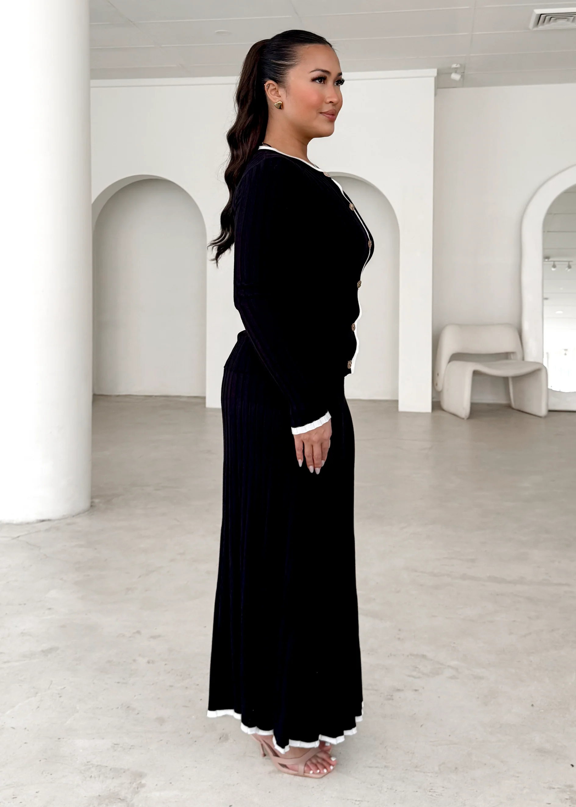 Coogee Knit Top - Black - Honorern