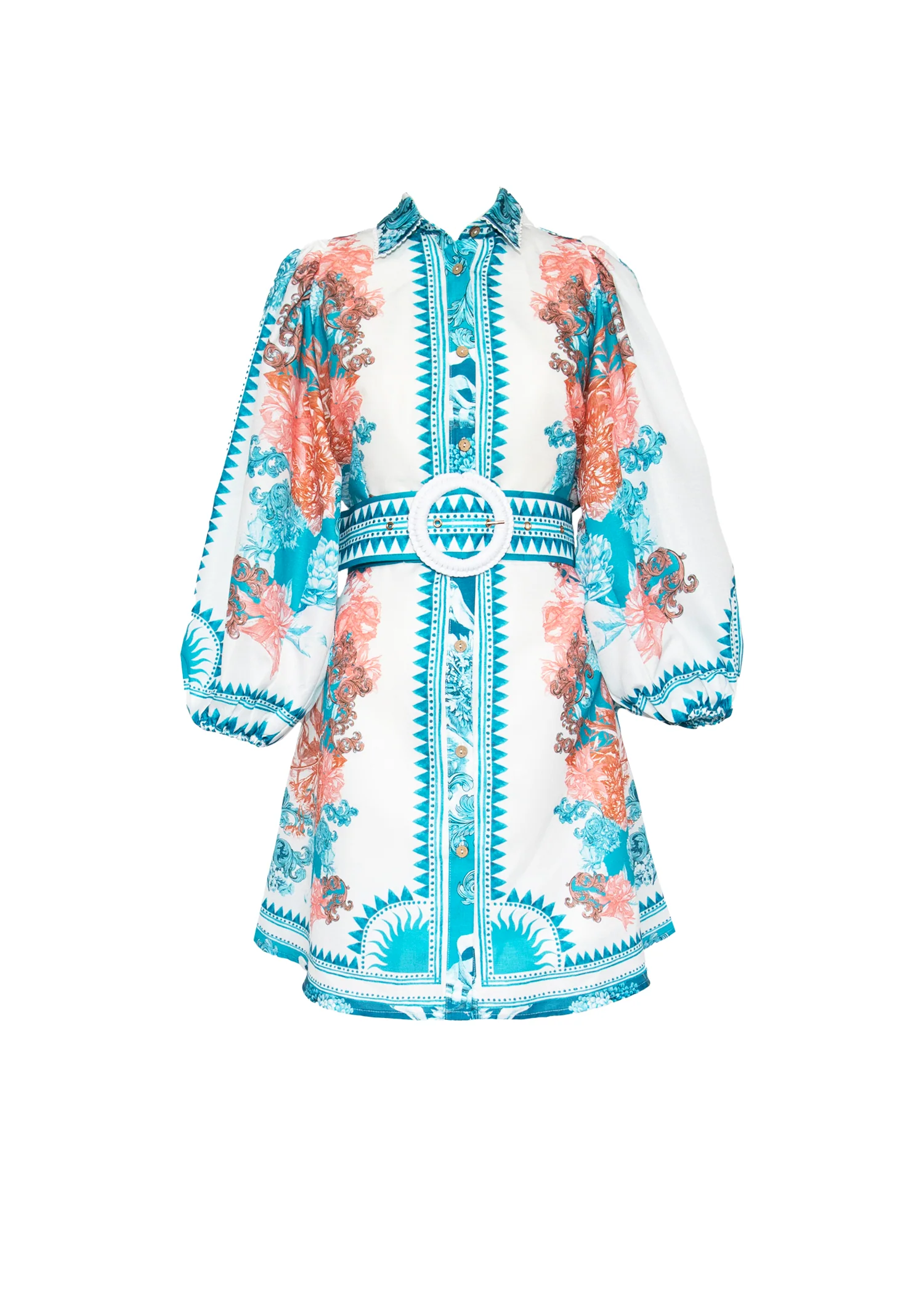 Taromina Dress - Coral Sea - Honorern