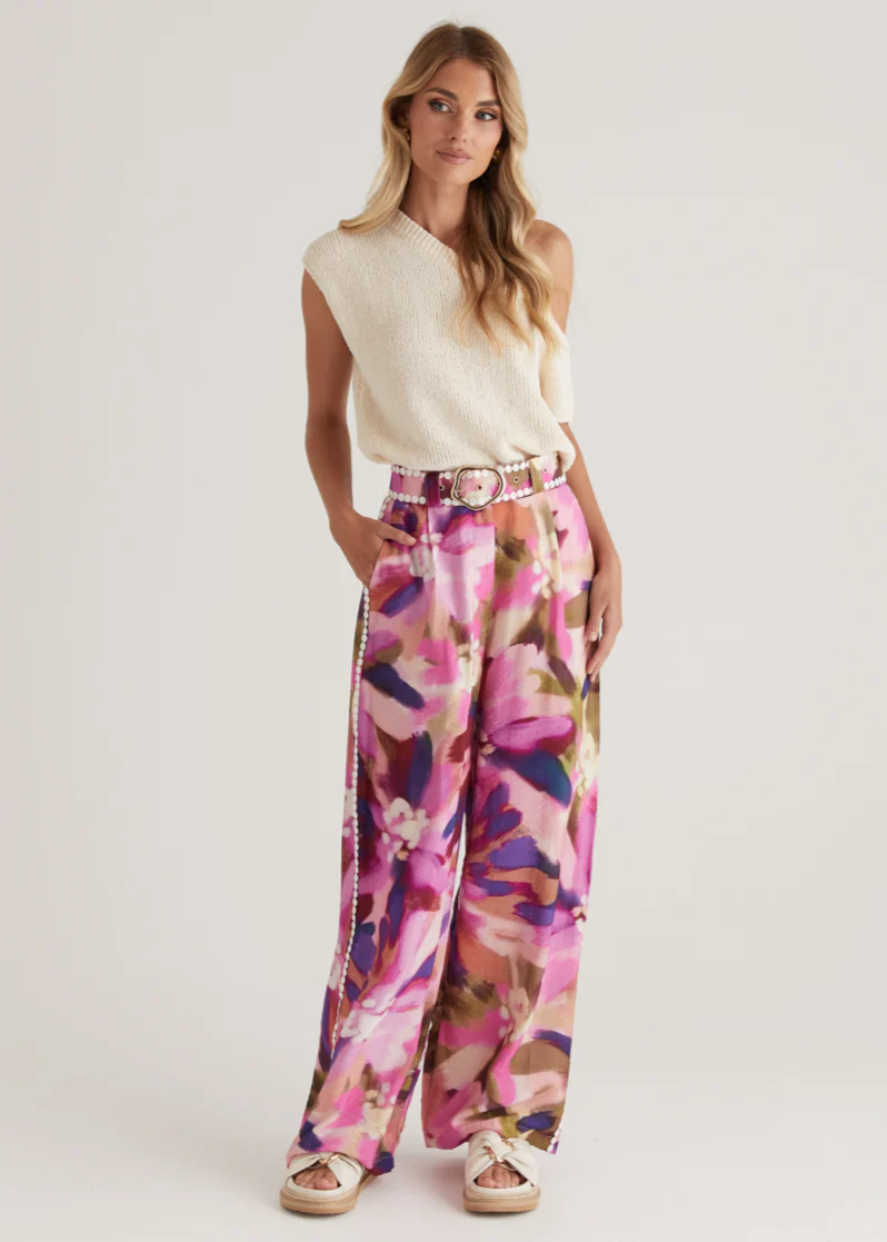 Sariyah Pants - Orchid Floral - Honorern