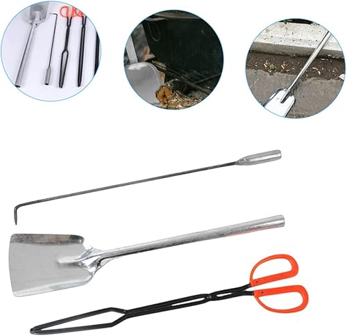 1 Set Set Pala Per Fuliggine Griglie a Carbone Griglia a Carbone Campeggio Hibachi Forno All'aperto Pentola Padella Cucinando Pentole Elettrico Spiedini Kit Ferro Da Stiro - Honorern