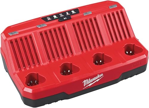 Milwaukee Sistema M12 - Carga en 30/60 min. - Li-Ion y RED Lithium-Ion 4 Puertos secuenciales - Honorern