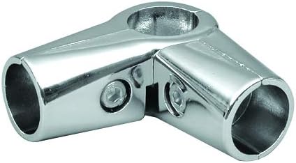 GIUNTO A 4 VIE ANGOLO ORIZZONTALE E VERTICALE PER TUBO TONDO DIAMETRO 16-25-32 mm PER AGGANCIO A 'T' PER LA CREAZIONE DI STRUTTURE IN FERRO (25 mm) - Honorern