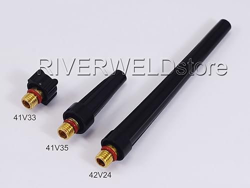 RIVERWELD Kit tappo posteriore TIG 41V33 41V35 41V24 41V24L FIT DB PTA SR WP 9 20 25 Torcia di saldatura TIG 4PCS - Honorern