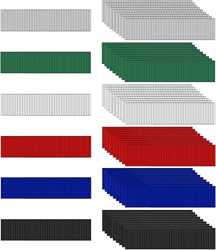 Set di distanziatori per vetri in plastica, 60 pezzi, piastre in plastica, 6 altezze da 1 a 6 mm, distanziatori per finestre, per la posa di piastrelle, livellamento di pavimenti - Honorern