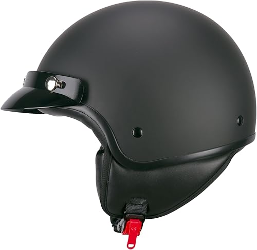 SKA-P Casco open face, 1FHA SMART MONO Nero opaco, XS (53-54cm) - Honorern