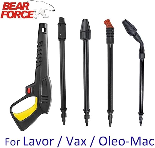 Idropulitrice Pistola Lancia Ugello Getto Pistola a Spruzzo d'Acqua Bacchetta Ugello Adatto for Lavor Lavorwash Bauker Vax Artigiano Generac Oleo-Mac(Jet and Turbo Lance) - Honorern