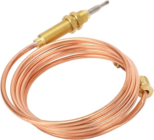 Kit Termocoppia Gas Universale, Termocoppia da 120 Cm Dispositivo di Sicurezza Guasto Fiamma Termocoppia Per Riscaldamento Camino Per Dispositivo di Riscaldamento Fornello Forno, HR0001 - Honorern
