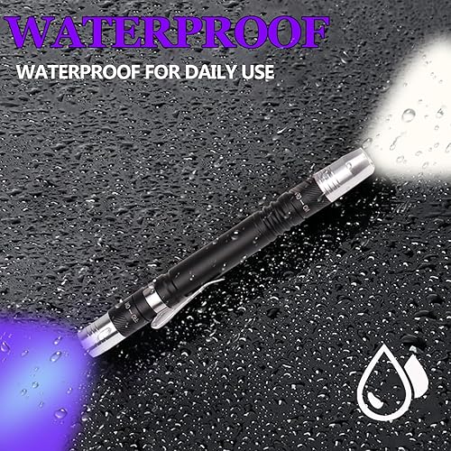 Torcia a luce nera, torcia UV, 2 in 1, LED 395 nm, luce nera ultravioletta, mini torcia con rilevatore di urina per animali domestici, per cane/gatto, macchie secche, scorpioni, cimici dei - Honorern