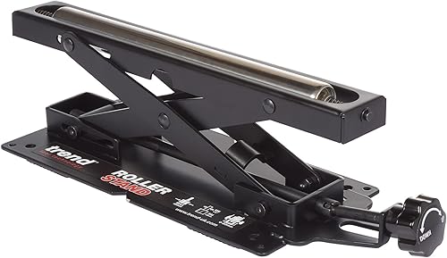 Trend Supporto a rullo per sega da banco regolabile, il rullo con cuscinetti a sfera consente di tirare facilmente il lavoro sul letto della macchina, R/STAND/A - Honorern